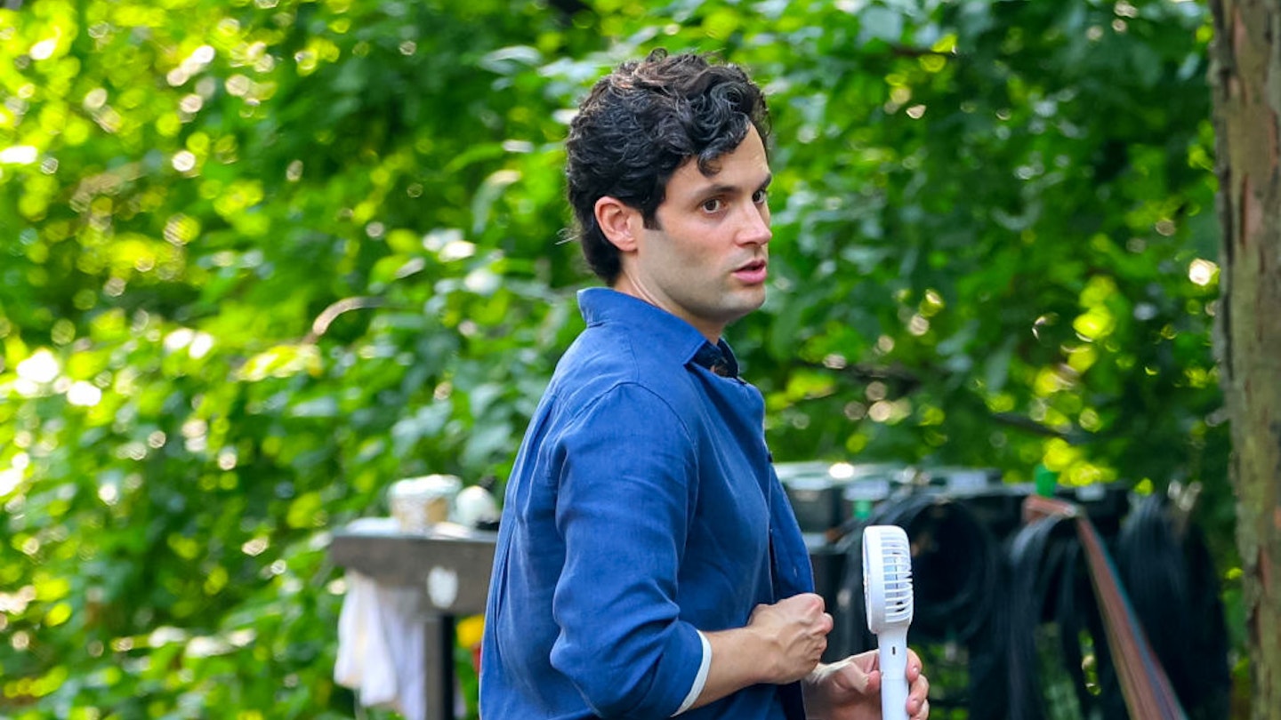 penn badgley handheld fan