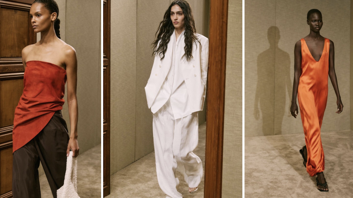 ★ Massimo Dutti★ Long slip one piece shirring detail 0663 Paper | Massimo Dutti Chapter 95