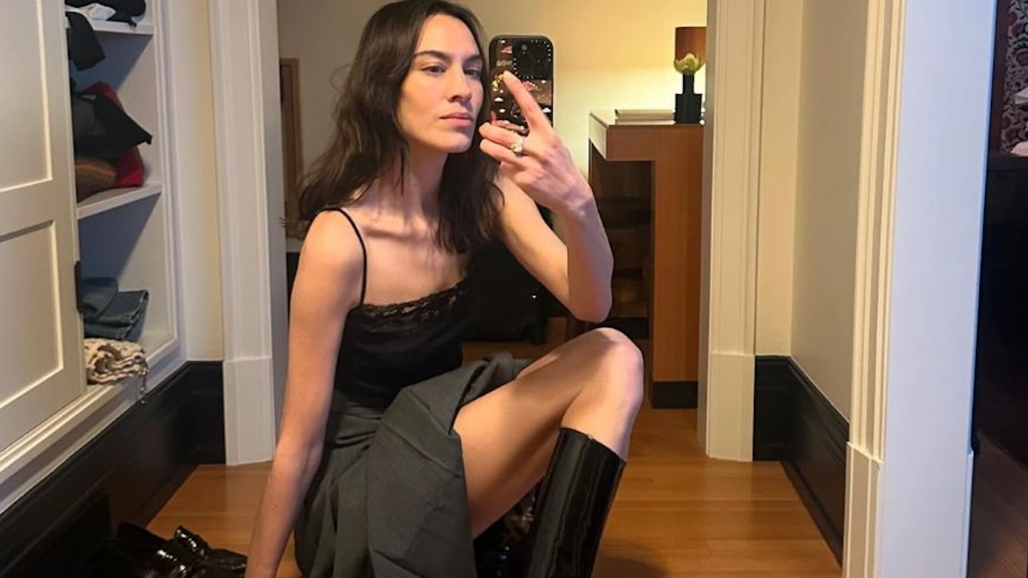 alexa chung gucci ballet flats