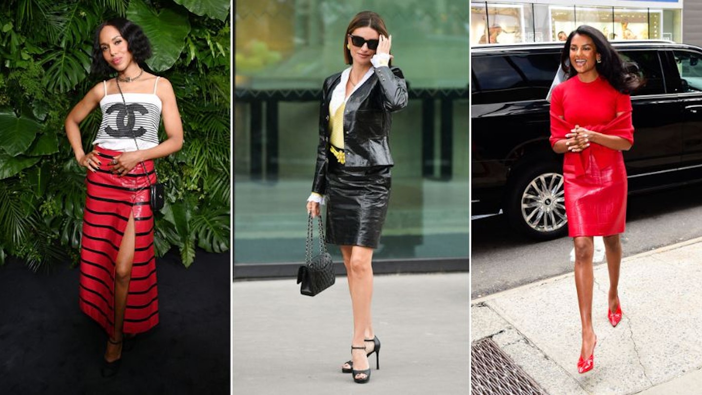 best leather skirt outfits